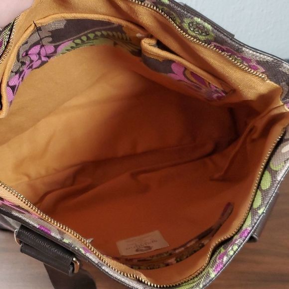 Spartina 449 Daufuskie‎ Island Maggie Large Linen Zippered Tote Bag Purse - Picture 6 of 11